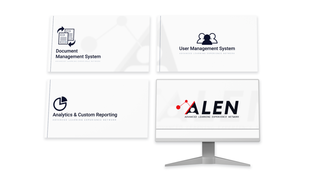 ALEN Learning Management System integrates solutions as a network for a comprehensive learning experience